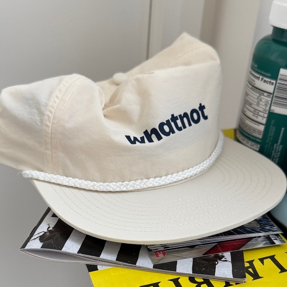 Cream Whatnot Cap with Rope Detail